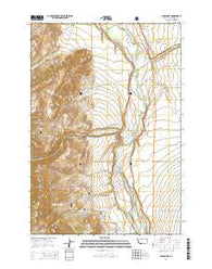 Bucks Nest Montana Current topographic map, 1:24000 scale, 7.5 X 7.5 Minute, Year 2014