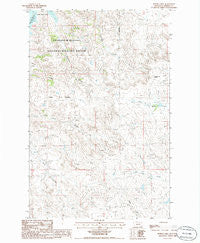 Buffalo Hill Montana Historical topographic map, 1:24000 scale, 7.5 X 7.5 Minute, Year 1986