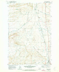 Buffalo Montana Historical topographic map, 1:24000 scale, 7.5 X 7.5 Minute, Year 1970