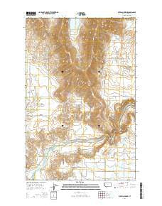 Buffalo Bridge Montana Current topographic map, 1:24000 scale, 7.5 X 7.5 Minute, Year 2014
