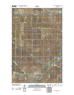 Buffalo Creek Montana Historical topographic map, 1:24000 scale, 7.5 X 7.5 Minute, Year 2011