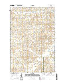 Buffalo Creek Montana Current topographic map, 1:24000 scale, 7.5 X 7.5 Minute, Year 2014