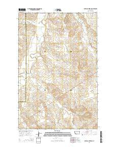 Buffalo Creek SE Montana Current topographic map, 1:24000 scale, 7.5 X 7.5 Minute, Year 2014