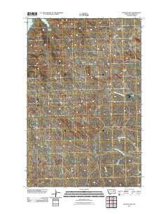 Buffalo Hill Montana Historical topographic map, 1:24000 scale, 7.5 X 7.5 Minute, Year 2011