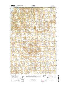 Buffalo Hill Montana Current topographic map, 1:24000 scale, 7.5 X 7.5 Minute, Year 2014