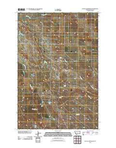Buffalo Reservoir Montana Historical topographic map, 1:24000 scale, 7.5 X 7.5 Minute, Year 2011