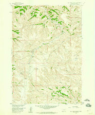 Bull Creek Lookout Montana Historical topographic map, 1:24000 scale, 7.5 X 7.5 Minute, Year 1958