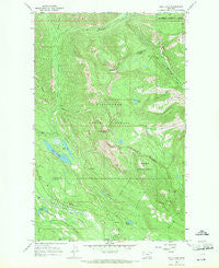 Bull Lake Montana Historical topographic map, 1:24000 scale, 7.5 X 7.5 Minute, Year 1966