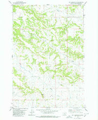Bull Mountain NW Montana Historical topographic map, 1:24000 scale, 7.5 X 7.5 Minute, Year 1980