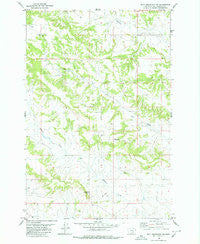 Bull Mountain NW Montana Historical topographic map, 1:24000 scale, 7.5 X 7.5 Minute, Year 1980