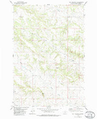 Bull Mountain NW Montana Historical topographic map, 1:24000 scale, 7.5 X 7.5 Minute, Year 1980