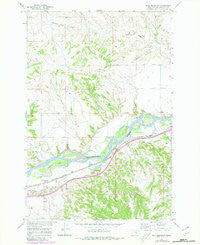 Bull Mountain Montana Historical topographic map, 1:24000 scale, 7.5 X 7.5 Minute, Year 1967