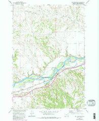 Bull Mountain Montana Historical topographic map, 1:24000 scale, 7.5 X 7.5 Minute, Year 1967
