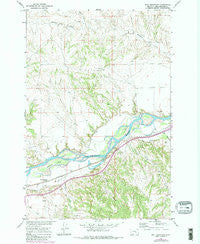 Bull Mountain Montana Historical topographic map, 1:24000 scale, 7.5 X 7.5 Minute, Year 1967