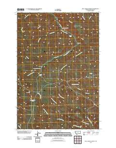 Bull Creek Lookout Montana Historical topographic map, 1:24000 scale, 7.5 X 7.5 Minute, Year 2011