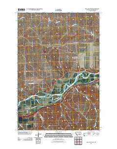 Bull Mountain Montana Historical topographic map, 1:24000 scale, 7.5 X 7.5 Minute, Year 2011