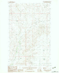 Bullhead Reservoir Montana Historical topographic map, 1:24000 scale, 7.5 X 7.5 Minute, Year 1983