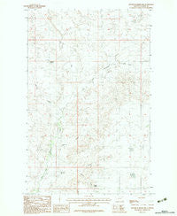 Bullhead Reservoir Montana Historical topographic map, 1:24000 scale, 7.5 X 7.5 Minute, Year 1983