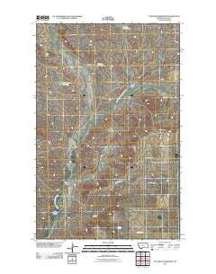 Bullhead Reservoir Montana Historical topographic map, 1:24000 scale, 7.5 X 7.5 Minute, Year 2011