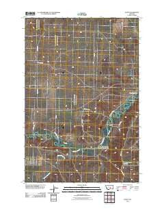Bundy Montana Historical topographic map, 1:24000 scale, 7.5 X 7.5 Minute, Year 2011