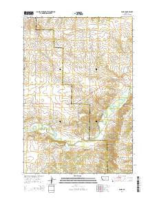 Bundy Montana Current topographic map, 1:24000 scale, 7.5 X 7.5 Minute, Year 2014
