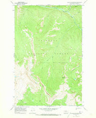 Bungalow Mountain Montana Historical topographic map, 1:24000 scale, 7.5 X 7.5 Minute, Year 1970