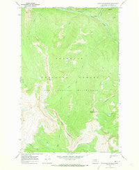 Bungalow Mountain Montana Historical topographic map, 1:24000 scale, 7.5 X 7.5 Minute, Year 1970