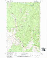 Bungalow Mountain Montana Historical topographic map, 1:24000 scale, 7.5 X 7.5 Minute, Year 1970
