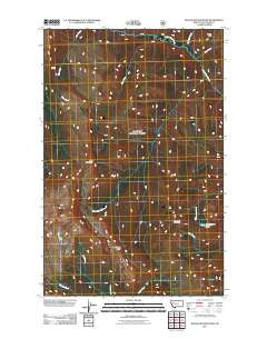 Bungalow Mountain Montana Historical topographic map, 1:24000 scale, 7.5 X 7.5 Minute, Year 2011