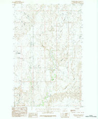 Burnett Creek Montana Historical topographic map, 1:24000 scale, 7.5 X 7.5 Minute, Year 1984
