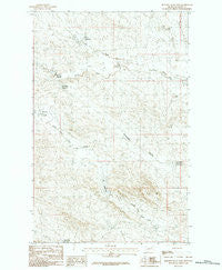 Burnett Flats East Montana Historical topographic map, 1:24000 scale, 7.5 X 7.5 Minute, Year 1984