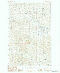 Burnett Flats West Montana Historical topographic map, 1:24000 scale, 7.5 X 7.5 Minute, Year 1984