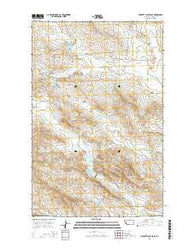 Burnett Flats East Montana Current topographic map, 1:24000 scale, 7.5 X 7.5 Minute, Year 2014