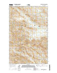 Burnett Flats West Montana Current topographic map, 1:24000 scale, 7.5 X 7.5 Minute, Year 2014