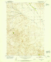 Burns Mountain Montana Historical topographic map, 1:24000 scale, 7.5 X 7.5 Minute, Year 1952