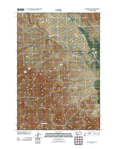 Burns Mountain Montana Historical topographic map, 1:24000 scale, 7.5 X 7.5 Minute, Year 2011