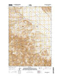 Burns Mountain Montana Current topographic map, 1:24000 scale, 7.5 X 7.5 Minute, Year 2014