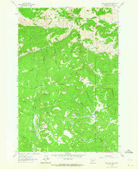 Burnt Mountain Montana Historical topographic map, 1:24000 scale, 7.5 X 7.5 Minute, Year 1961