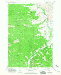 Burnt Ridge Montana Historical topographic map, 1:24000 scale, 7.5 X 7.5 Minute, Year 1964