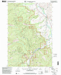 Burnt Ridge Montana Historical topographic map, 1:24000 scale, 7.5 X 7.5 Minute, Year 1998
