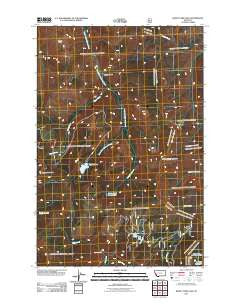 Burnt Fork Lake Montana Historical topographic map, 1:24000 scale, 7.5 X 7.5 Minute, Year 2011