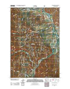 Burnt Ridge Montana Historical topographic map, 1:24000 scale, 7.5 X 7.5 Minute, Year 2011