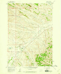 Busby Montana Historical topographic map, 1:24000 scale, 7.5 X 7.5 Minute, Year 1958