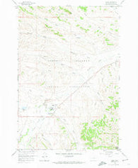 Busby Montana Historical topographic map, 1:24000 scale, 7.5 X 7.5 Minute, Year 1958
