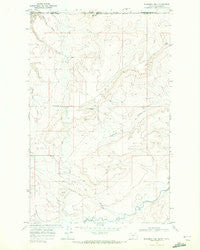 Bushnell Hill Montana Historical topographic map, 1:24000 scale, 7.5 X 7.5 Minute, Year 1968