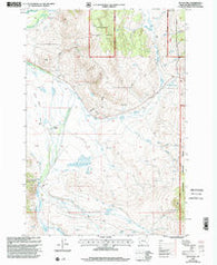 Butch Hill Montana Historical topographic map, 1:24000 scale, 7.5 X 7.5 Minute, Year 1997