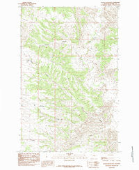 Butch Reservoir Montana Historical topographic map, 1:24000 scale, 7.5 X 7.5 Minute, Year 1985