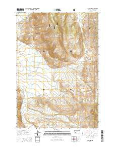 Butch Hill Montana Current topographic map, 1:24000 scale, 7.5 X 7.5 Minute, Year 2014