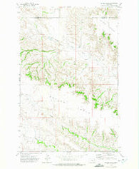 Butler Table Montana Historical topographic map, 1:24000 scale, 7.5 X 7.5 Minute, Year 1972