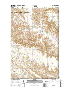 Butler Table Montana Current topographic map, 1:24000 scale, 7.5 X 7.5 Minute, Year 2014